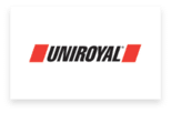 Uniroyal logo with bold black text and red accents on a white background.