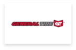 General Tire logo featuring bold red and black text with a shield containing "GT."