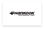 Hankook Performance Tires logo with stylized text and emblem on a white background.